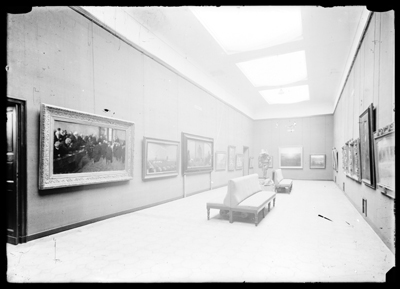 Sala espositiva della mostra dell'ottocento ad Alessandria