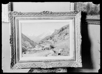 Quadro di paesaggio esposto alla mostra dell'ottocento ad Alessandria