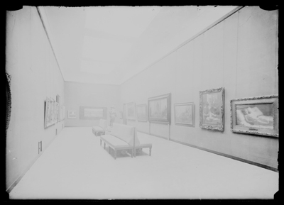 Sala espositiva della mostra dell'ottocento ad Alessandria