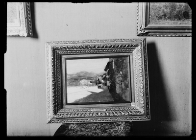 Quadro di paesaggio esposto mostra dell'ottocento ad Alessandria