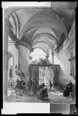 Scena di vita in convento, dipinto di G. Migliara