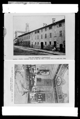 Fotoriproduzione relativa all'interno ed all'esterno della casa dei Cermelli