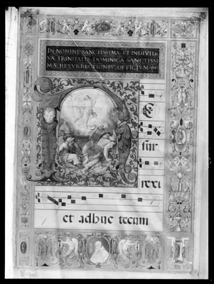 Pagina minata di messale di Papa Pio V