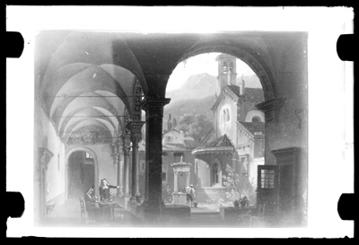 Lezione di musica in convento, dipinto a olio di G. Migliara