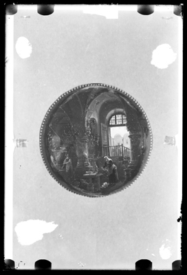 Miniatura con scena interna, dipinta da G. Migliara