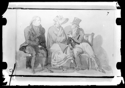 Studio di figure ad acquarello di G. Migliara
