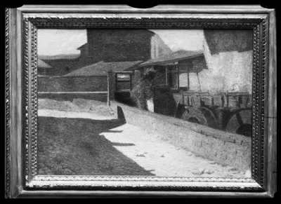 Vecchio mulino a Volpedo, dipinto a olio di Pellizza da Volpedo