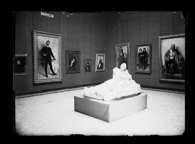 Sala espositiva della mostra dell'ottocento ad Alessandria