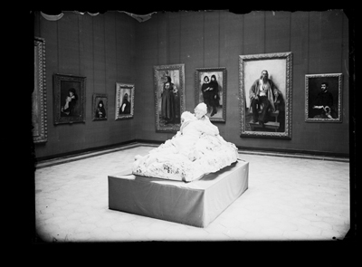 Sala espositiva della mostra dell'ottocento ad Alessandria