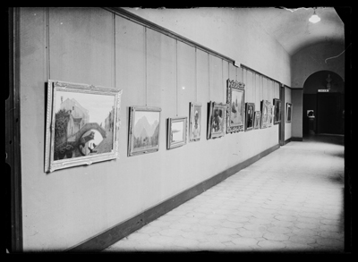 Galleria espositiva della mostra dell'ottocento ad Alessandria