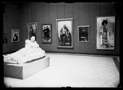 Sala espositiva della mostra dell'ottocento ad Alessandria
