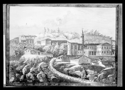 Quadro di veduta su una cittdina