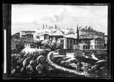 Quadro di veduta su città