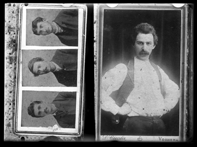 Fotoriproduzione relativa ad una serie di ritratti di Pellizza