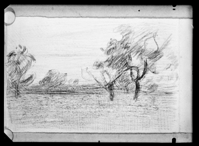 Disegno a matita di Pellizza da Volpedo