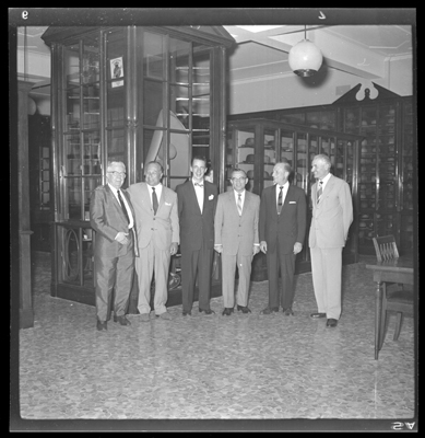 Gruppo di visitatori alla ditta Borsalino di Alessandria
