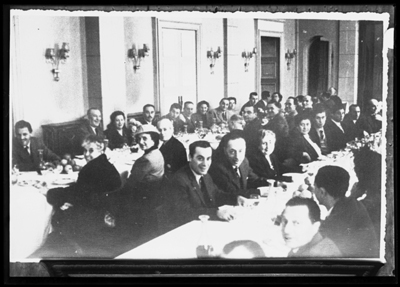 Fotoriproduzione relativa a pranzo aziendale della Borsalino