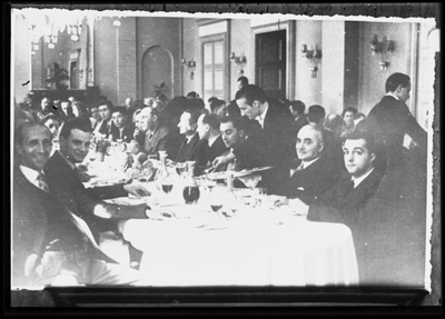 Fotoriproduzione relativa a pranzo aziendale della Borsalino