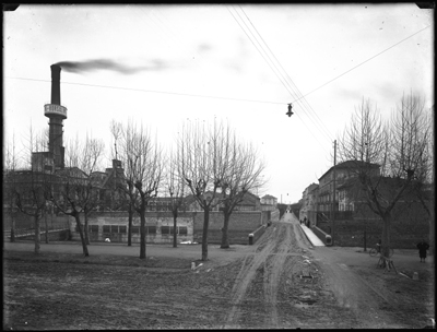 Giardini dinazi agli stabilimenti Borsalino di Alessandria
