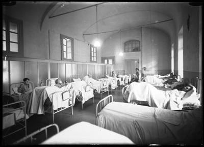 Camerata degenti sezione maschile dell'Ospedale Civile di Alessandria