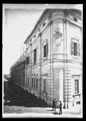 Scorcio sull'edificio storico dell'Ospedale Civile di Alessandria