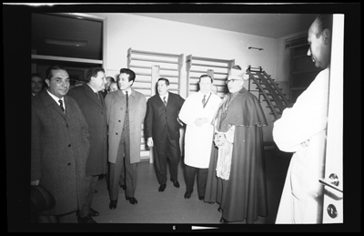Visita del Vescovo e delle autorià all'ospedale civile di Alessandria