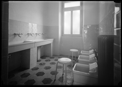 Stanza da bagno dell'ospedale Geriatrico L. Patria di Alessandria