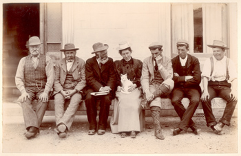 Alpi meridionali della Nuova Zelanda: foto di gruppo con Borsalino