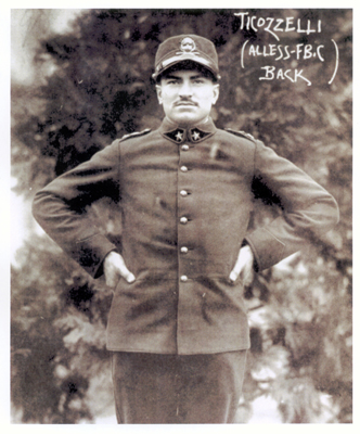 Il calciatore Giuseppe Ticozzelli