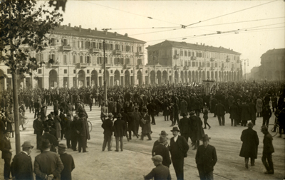 Raduno provinciale dell'Associazione Nazionale Combattenti ad Alessadria il 9 novembre 1924