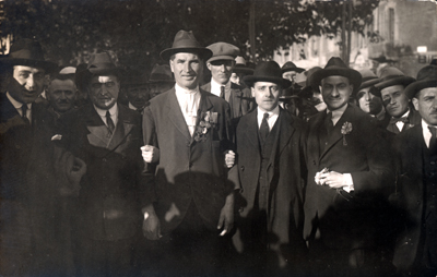 Piazza Garibaldi, Raduno provinciale dell' Associazione Nazionale Combattenti