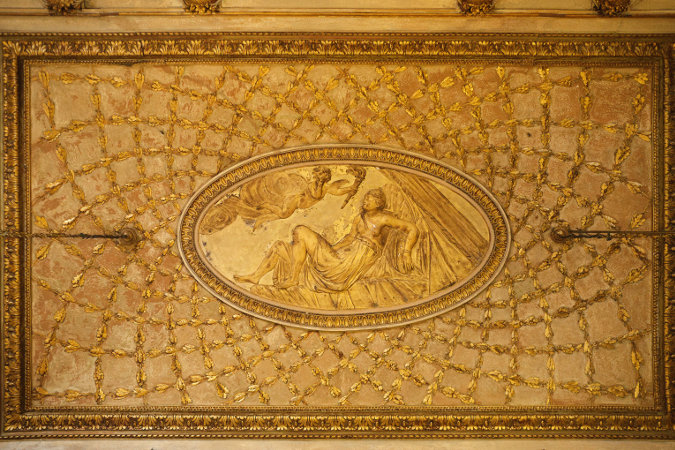 Foto particolare soffitto Sala dei Paramenti Palazzo Cuttica di Cassine