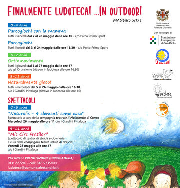 Locandina Programma MAGGIO Ludoteca Outdoor
